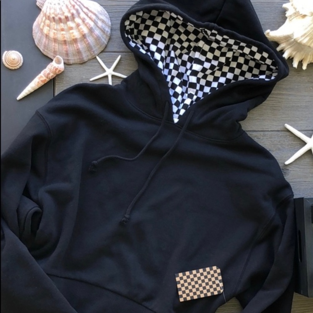 Vans cropped hoodie with front pouch